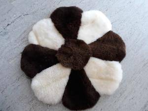 Fåreskind - Runde tæpper - brown-round-carpets-sheepskin